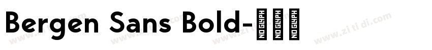 Bergen Sans Bold字体转换